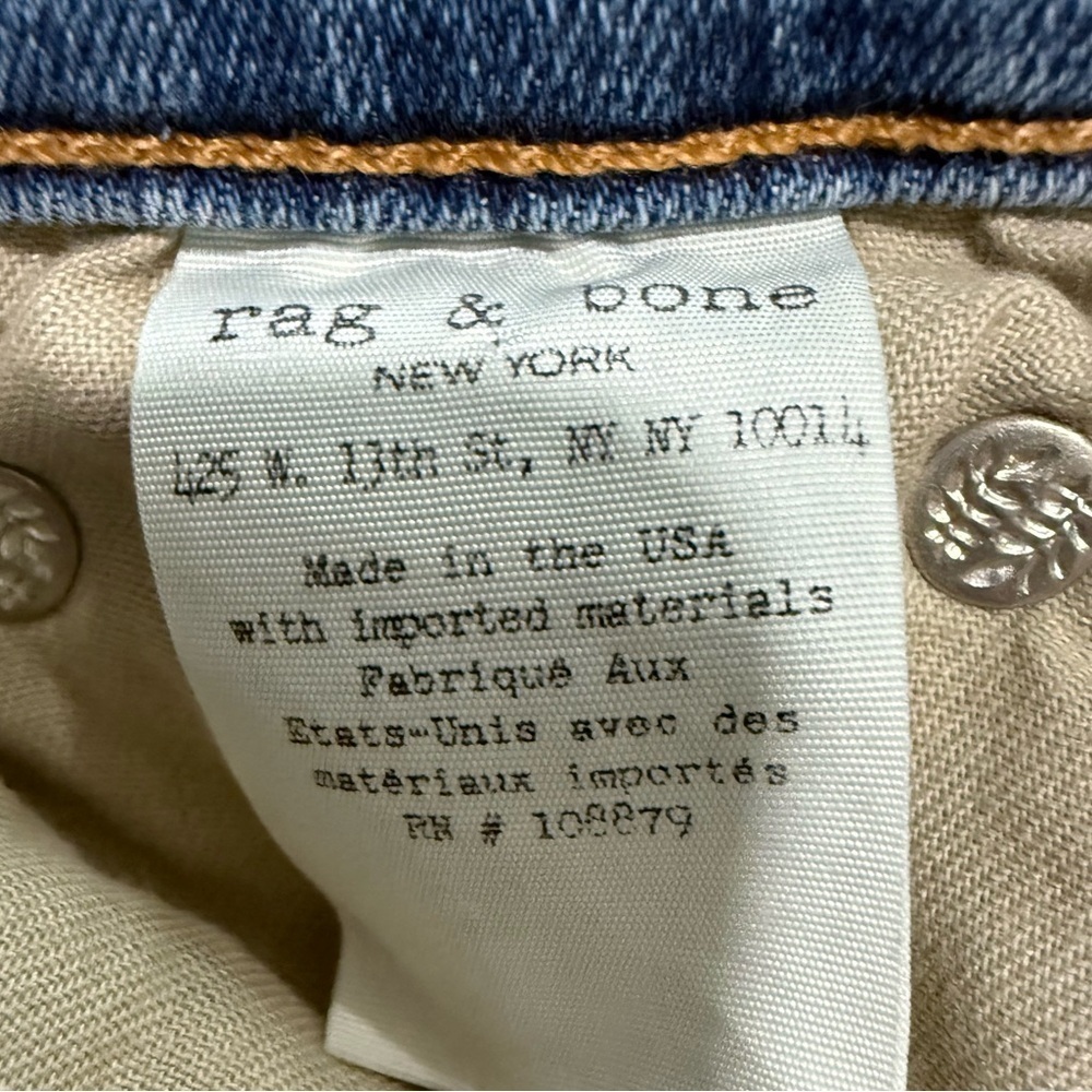 Rag & Bone Ankle Skinny Jeans Size 28 Nelly Light Wash - Picture 10 of 16